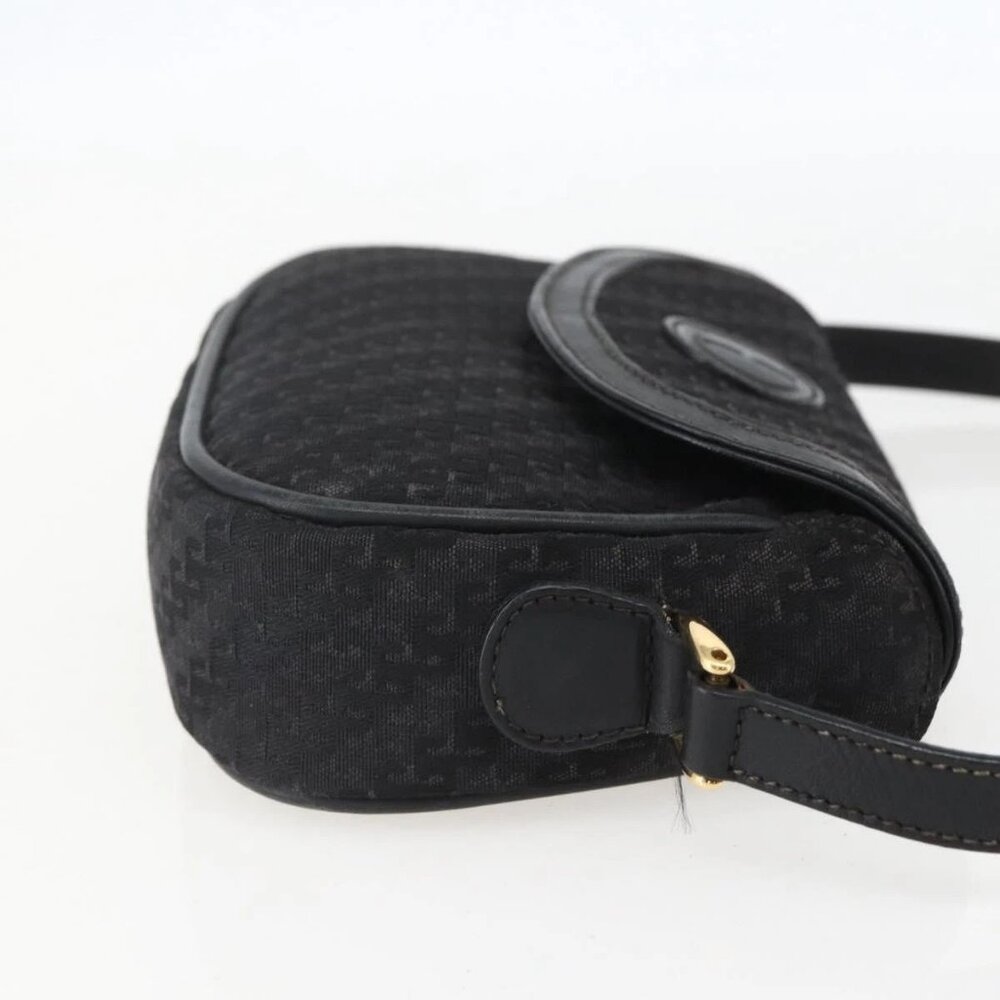 GUCCI Shoulder Bag Old Gucci Black Gold Auth 158414 - Picture 7 of 15
